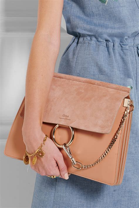 chloe faye medium leather bag